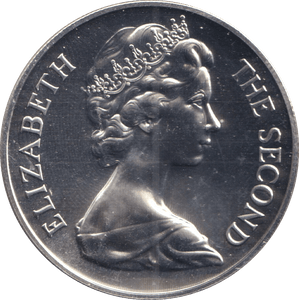1973 TWENTY FIVE PENCE ST. HELENA - SILVER WORLD COINS - Cambridgeshire Coins