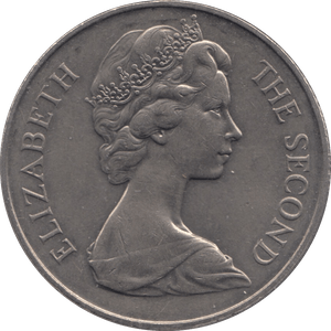 1973 TWENTY FIVE PENCE ST. HELENA - WORLD COINS - Cambridgeshire Coins