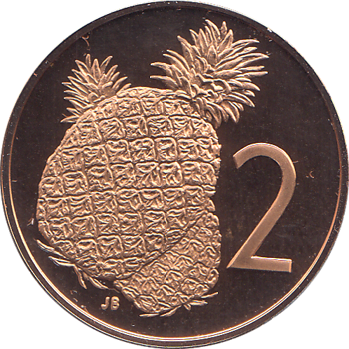 1973 TWO CENT COOK ISLANDS ( PROOF ) - WORLD COINS - Cambridgeshire Coins