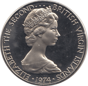 1974 10 CENTS BRITISH VIRGIN ISLANDS (PROOF) - SILVER WORLD COINS - Cambridgeshire Coins