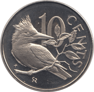 1974 10 CENTS BRITISH VIRGIN ISLANDS (PROOF) - SILVER WORLD COINS - Cambridgeshire Coins