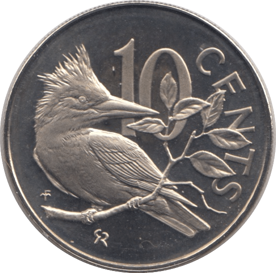 1974 10 CENTS BRITISH VIRGIN ISLANDS (PROOF) - SILVER WORLD COINS - Cambridgeshire Coins
