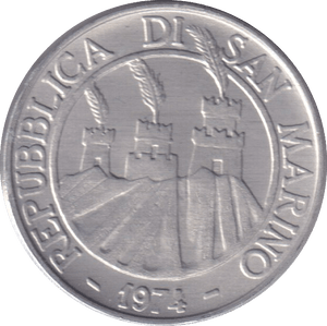 1974 10 LIRE SAN MARINO - WORLD COINS - Cambridgeshire Coins