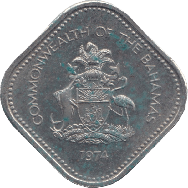 1974 15 CENTS BAHAMAS ( PROOF ) - WORLD COINS - Cambridgeshire Coins