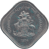 1974 15 CENTS BAHAMAS ( PROOF ) - WORLD COINS - Cambridgeshire Coins