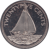 1974 20 CENTS BAHAMAS ( PROOF ) - WORLD COINS - Cambridgeshire Coins
