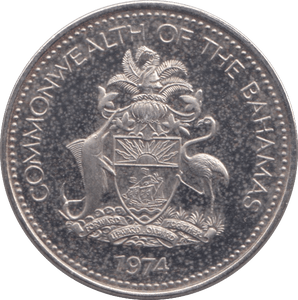 1974 20 CENTS BAHAMAS ( PROOF ) - WORLD COINS - Cambridgeshire Coins