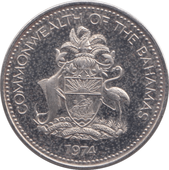 1974 20 CENTS BAHAMAS ( PROOF ) - WORLD COINS - Cambridgeshire Coins