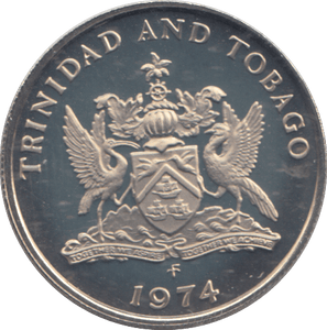 1974 25 CENT TRINIDAD & TOBAGO - WORLD COINS - Cambridgeshire Coins