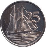 1974 25 CENTS CAYMAN ISLANDS - WORLD COINS - Cambridgeshire Coins