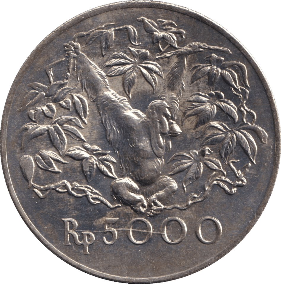 1974 5000 RUPIAH INDONESIA - WORLD COINS - Cambridgeshire Coins