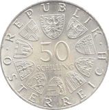 1974 AUSTRIA 50 SCHILLING - WORLD COINS - Cambridgeshire Coins