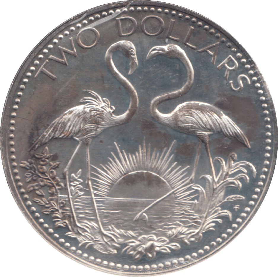 1974 BAHAMA TWO DOLLARS - WORLD COINS - Cambridgeshire Coins