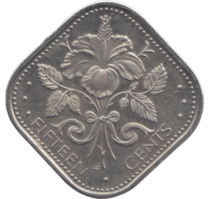 1974 BAHAMAS FIFTEEN CENTS - WORLD COINS - Cambridgeshire Coins