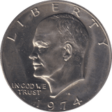 1974 EISENHOWER DOLLAR USA - SILVER WORLD COINS - Cambridgeshire Coins