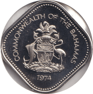 1974 FIFTEEN CENT BAHAMAS - WORLD COINS - Cambridgeshire Coins