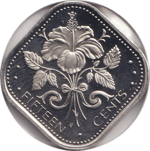 1974 FIFTEEN CENT BAHAMAS - WORLD COINS - Cambridgeshire Coins