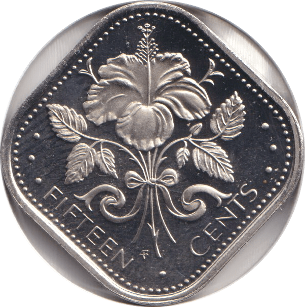 1974 FIFTEEN CENT BAHAMAS - WORLD COINS - Cambridgeshire Coins
