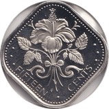 1974 FIFTEEN CENT BAHAMAS - WORLD COINS - Cambridgeshire Coins