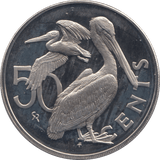 1974 FIFTY CENTS BRITISH VIRGIN ISLANDS - WORLD COINS - Cambridgeshire Coins