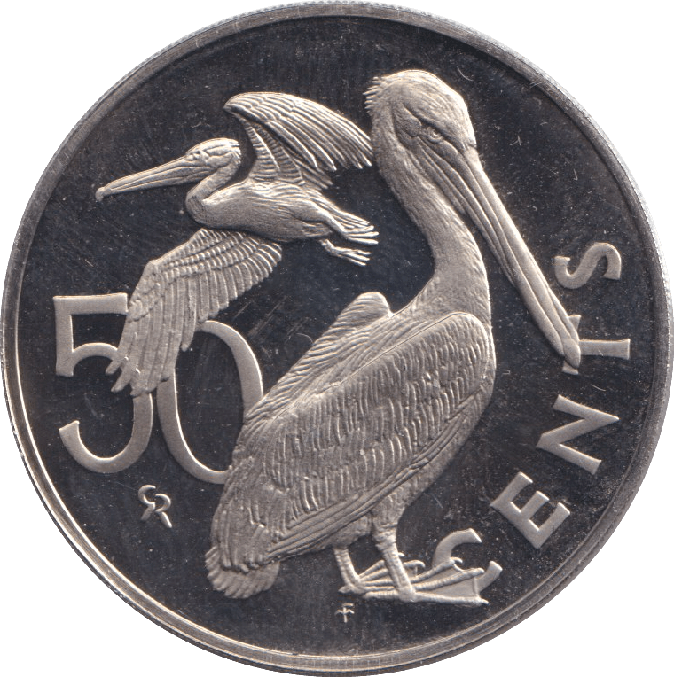 1974 FIFTY CENTS BRITISH VIRGIN ISLANDS - WORLD COINS - Cambridgeshire Coins