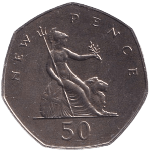 1974 FIFTY PENCE ( BU ) - 50p BU - Cambridgeshire Coins