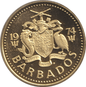 1974 FIVE CENT BARBADOS - WORLD COINS - Cambridgeshire Coins
