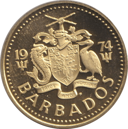 1974 FIVE CENT BARBADOS - WORLD COINS - Cambridgeshire Coins
