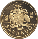 1974 FIVE CENT BARBADOS - WORLD COINS - Cambridgeshire Coins