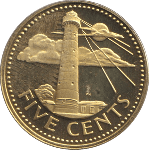 1974 FIVE CENT BARBADOS - WORLD COINS - Cambridgeshire Coins