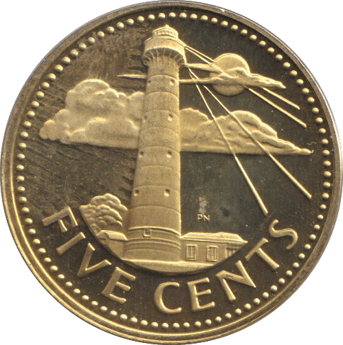 1974 FIVE CENT BARBADOS - WORLD COINS - Cambridgeshire Coins