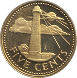 1974 FIVE CENT BARBADOS - WORLD COINS - Cambridgeshire Coins