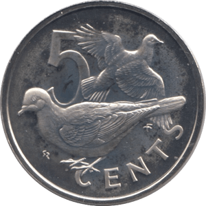 1974 FIVE CENT BRITISH VIRGIN ISLANDS - WORLD COINS - Cambridgeshire Coins