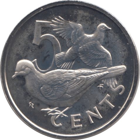 1974 FIVE CENT BRITISH VIRGIN ISLANDS - WORLD COINS - Cambridgeshire Coins