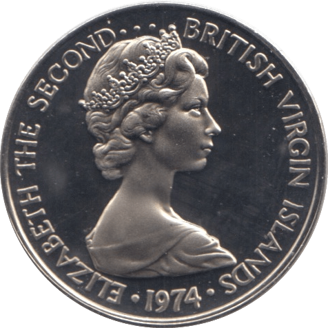 1974 FIVE CENT BRITISH VIRGIN ISLANDS - WORLD COINS - Cambridgeshire Coins