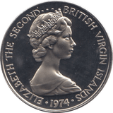 1974 FIVE CENT BRITISH VIRGIN ISLANDS - WORLD COINS - Cambridgeshire Coins