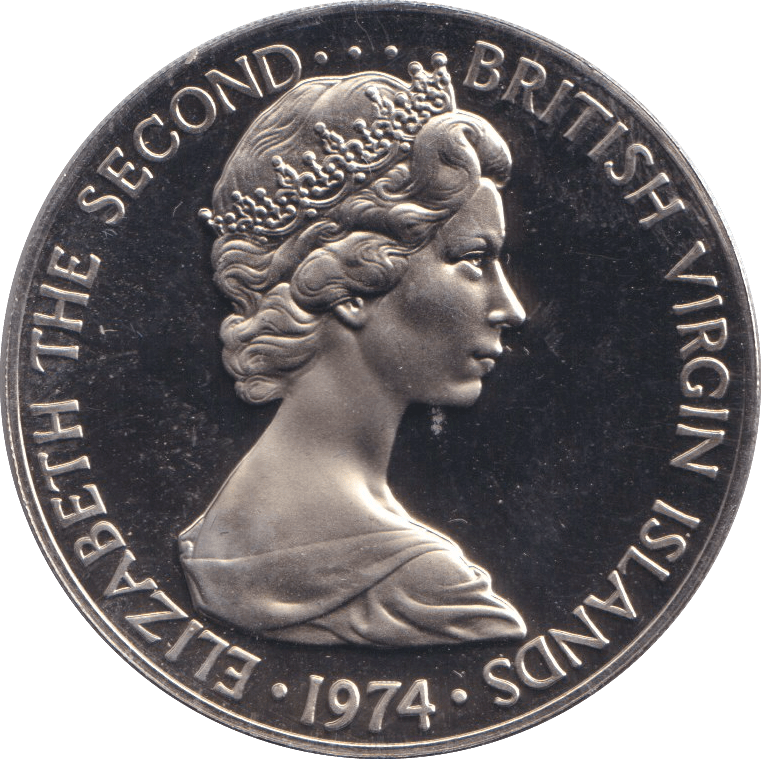 1974 FIVE CENTS BRITISH VIRGIN ISLANDS - WORLD COINS - Cambridgeshire Coins