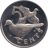 1974 FIVE CENTS BRITISH VIRGIN ISLANDS - WORLD COINS - Cambridgeshire Coins