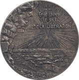 1974 FRANCE SILVER D DAY MEDALLION - MEDALS & MEDALLIONS - Cambridgeshire Coins