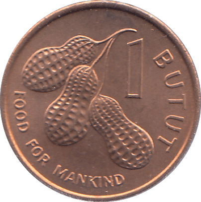 1974 GAMBIA ONE BUTUT - WORLD COINS - Cambridgeshire Coins
