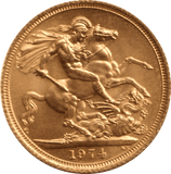 1974 GOLD SOVEREIGN ( AUNC ) - SOVEREIGN - Cambridgeshire Coins