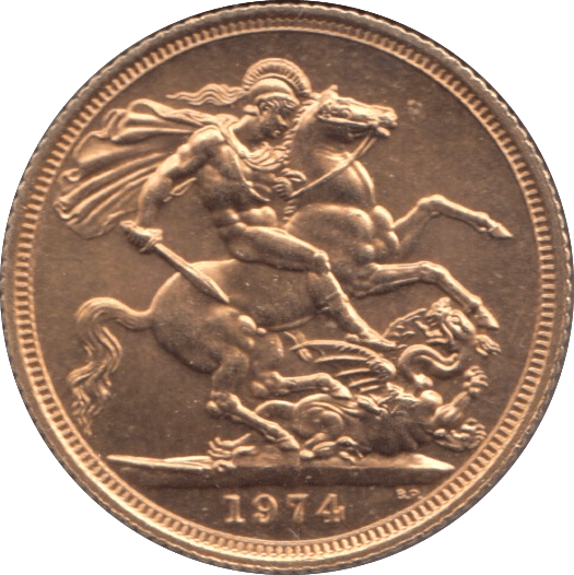 1974 GOLD SOVEREIGN ( UNC ) - Sovereign - Cambridgeshire Coins