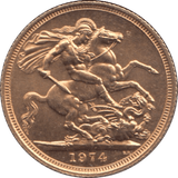 1974 GOLD SOVEREIGN ( UNC ) - Sovereign - Cambridgeshire Coins