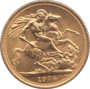 1974 GOLD SOVEREIGN ( UNC ) - Sovereign - Cambridgeshire Coins