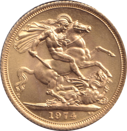 1974 GOLD SOVEREIGN ( UNC ) - SOVEREIGN - Cambridgeshire Coins