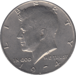 1974 HALF DOLLAR USA - WORLD COINS - Cambridgeshire Coins