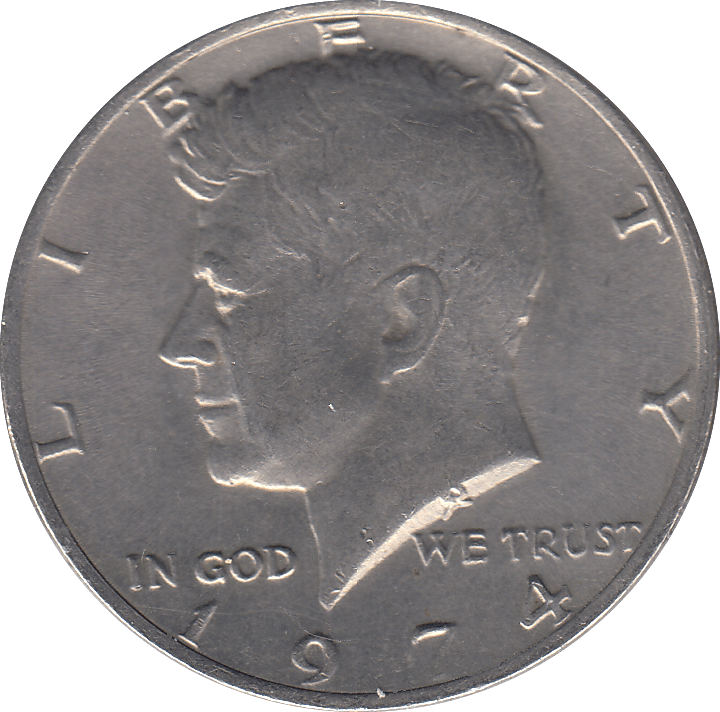 1974 HALF DOLLAR USA - WORLD COINS - Cambridgeshire Coins