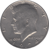 1974 HALF DOLLAR USA - WORLD COINS - Cambridgeshire Coins