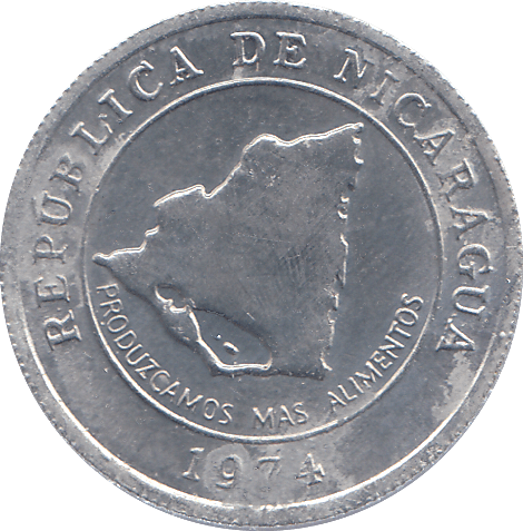 1974 NICARAGUA TEN CENTAVOS - WORLD COINS - Cambridgeshire Coins