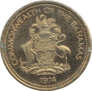 1974 ONE CENT BAHAMAS ( PROOF ) - WORLD COINS - Cambridgeshire Coins